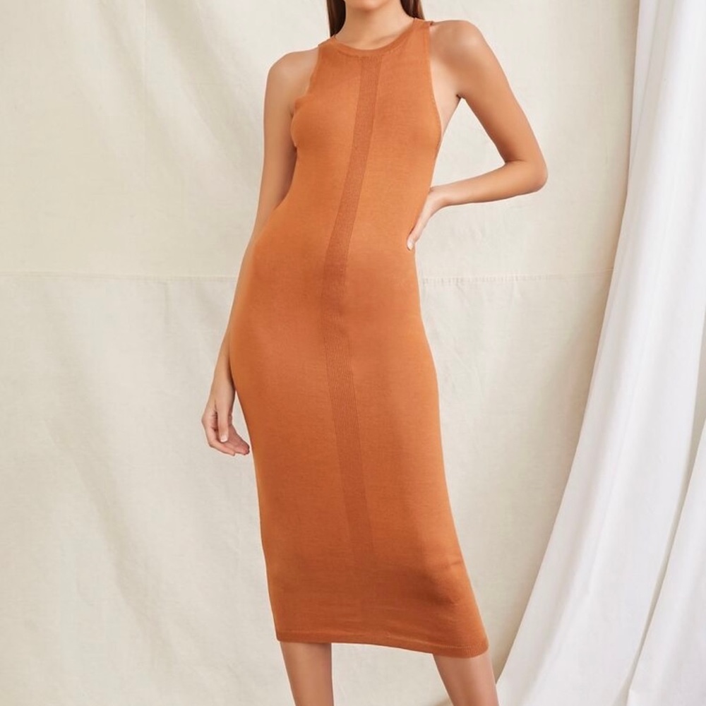 Forever 21 body con midi dress sz L